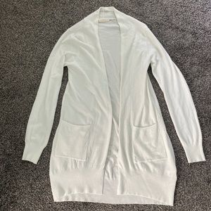 White Bohme stretch  knit material cardigan